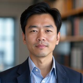 Portrait of Dr. David Chen, Medical Director at VitaSprout Collective.